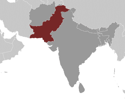 Map of South Asia